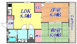 シエテ山田の物件間取画像